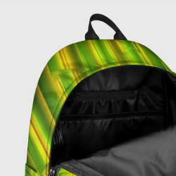 Рюкзак Зеленые неоновые полосы, цвет: 3D-принт — фото 2