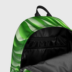 Рюкзак Зеленые объемные полосы, цвет: 3D-принт — фото 2
