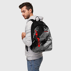 Рюкзак Honda cr-v - Монохром, цвет: 3D-принт — фото 2