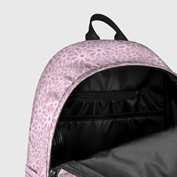 Рюкзак Цветочный паттерн нежный сиреневый, цвет: 3D-принт — фото 2