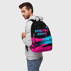 Рюкзак Spirited Away - neon gradient: символ сверху, цвет: 3D-принт — фото 2