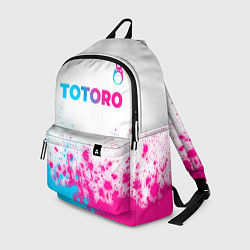 Рюкзак Totoro neon gradient style: символ сверху, цвет: 3D-принт