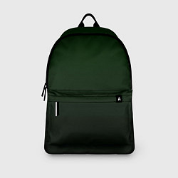 Рюкзак Тёмный лесной зелёный градиент, цвет: 3D-принт — фото 2