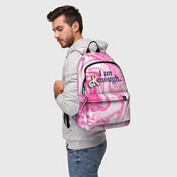 Рюкзак I am kenough - розовые разводы краски, цвет: 3D-принт — фото 2