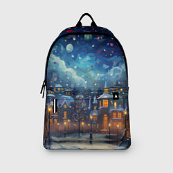 Рюкзак Новогодний городской пейзаж, цвет: 3D-принт — фото 2