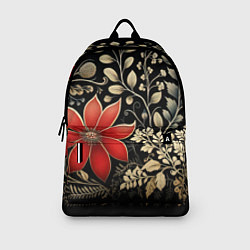 Рюкзак Новогодние цветы и листья, цвет: 3D-принт — фото 2