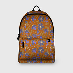Рюкзак Цветы в поле коричневый цвет, цвет: 3D-принт — фото 2