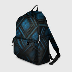 Рюкзак Тёмно-синяя шотландская клетка, цвет: 3D-принт