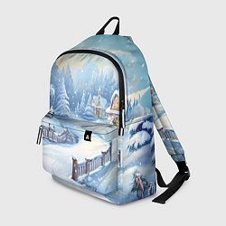 Рюкзак Снежная тропинка, цвет: 3D-принт