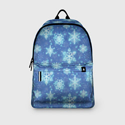 Рюкзак Pattern with bright snowflakes, цвет: 3D-принт — фото 2