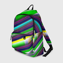 Рюкзак Размытые абстрактные полосы, цвет: 3D-принт