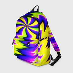 Рюкзак Неоновая фрактальная абстракция, цвет: 3D-принт