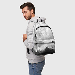 Рюкзак Абстракция - black and white spot, цвет: 3D-принт — фото 2