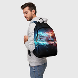 Рюкзак Лед и пламя абстракция, цвет: 3D-принт — фото 2