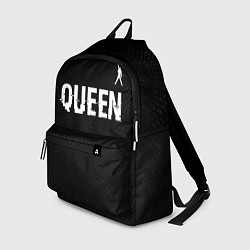 Рюкзак Queen glitch на темном фоне посередине, цвет: 3D-принт