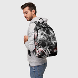 Рюкзак Серый дым узоры, цвет: 3D-принт — фото 2