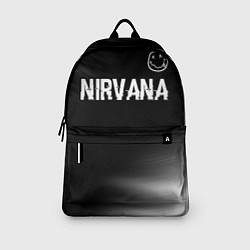Рюкзак Nirvana glitch на темном фоне посередине, цвет: 3D-принт — фото 2