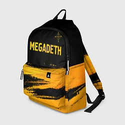 Рюкзак Megadeth - gold gradient посередине, цвет: 3D-принт