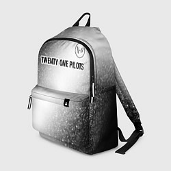Рюкзак Twenty One Pilots glitch на светлом фоне посередин, цвет: 3D-принт