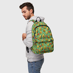 Рюкзак Авокадо и сердечки, цвет: 3D-принт — фото 2