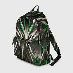 Рюкзак Зелёная кибер броня модерн, цвет: 3D-принт