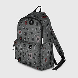 Рюкзак Серый цвет: глазики-косоглазики, цвет: 3D-принт