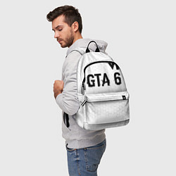 Рюкзак GTA 6 glitch на светлом фоне посередине, цвет: 3D-принт — фото 2