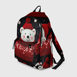 Рюкзак Новогодние медведи, цвет: 3D-принт