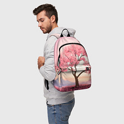 Рюкзак Вишневое дерево в полном цвету, цвет: 3D-принт — фото 2