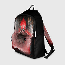 Рюкзак Красный скелет в дыму, цвет: 3D-принт