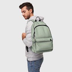 Рюкзак Однотонный серо-зелёный текстура, цвет: 3D-принт — фото 2