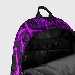Рюкзак Фиолетовая паутина на чёрном фоне, цвет: 3D-принт — фото 2