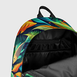 Рюкзак Стая пестрых рыбок паттерн, цвет: 3D-принт — фото 2