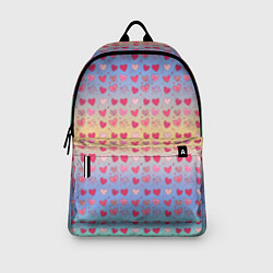 Рюкзак Много сердечек, цвет: 3D-принт — фото 2