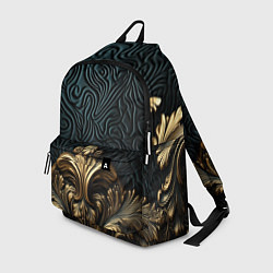 Рюкзак Объемная лепнина на темном фоне, цвет: 3D-принт
