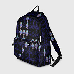Рюкзак Криптовалюта Ethereum на черном, цвет: 3D-принт