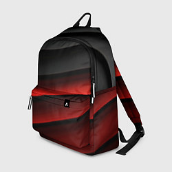Рюкзак Черно-красный объемный градиент, цвет: 3D-принт