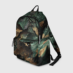 Рюкзак Реалистичный камуфляж из листьев, цвет: 3D-принт