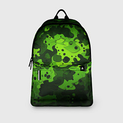 Рюкзак Яркий неоновый зеленый камуфляж, цвет: 3D-принт — фото 2
