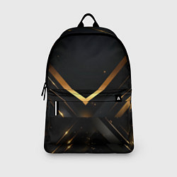 Рюкзак Gold luxury black abstract, цвет: 3D-принт — фото 2