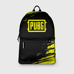 Рюкзак Pubg текстура краски жёлтые, цвет: 3D-принт — фото 2