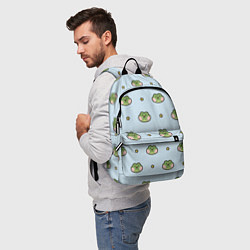 Рюкзак Паттерн с лягушками, цвет: 3D-принт — фото 2