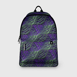 Рюкзак Фиолетово-зеленые ромбики, цвет: 3D-принт — фото 2
