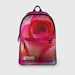 Рюкзак Розовая роза - woman, цвет: 3D-принт — фото 2