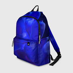 Рюкзак Неоновый синий цветок, цвет: 3D-принт