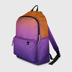 Рюкзак Градиент оранжево-фиолетовый, цвет: 3D-принт
