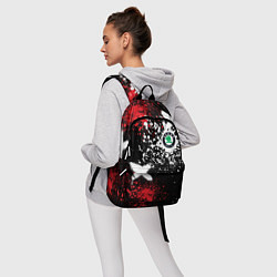Рюкзак Шкода на фоне граффити и брызг красок, цвет: 3D-принт — фото 2