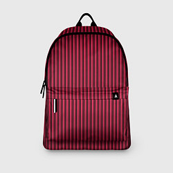 Рюкзак Красно-розовый полосатый, цвет: 3D-принт — фото 2