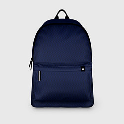 Рюкзак Тёмно-синий волнистые линии, цвет: 3D-принт — фото 2