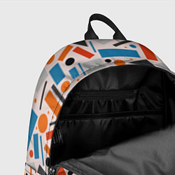 Рюкзак Прямоугольники и круги, цвет: 3D-принт — фото 2